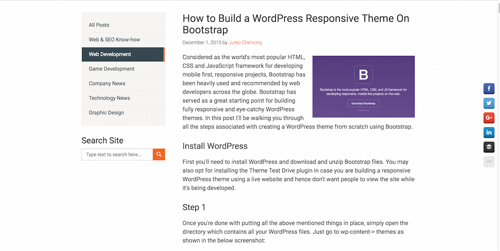 Jak zbudować responsywny motyw WordPress na Bootstrap