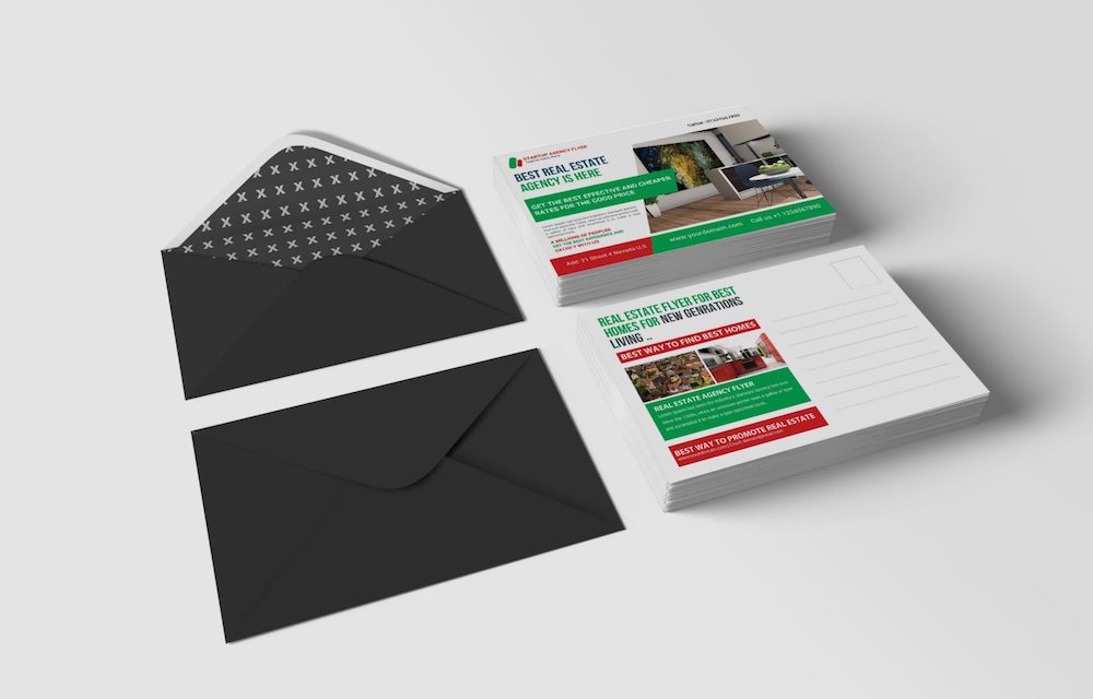 modèle de carte postale de service immobilier gratuit