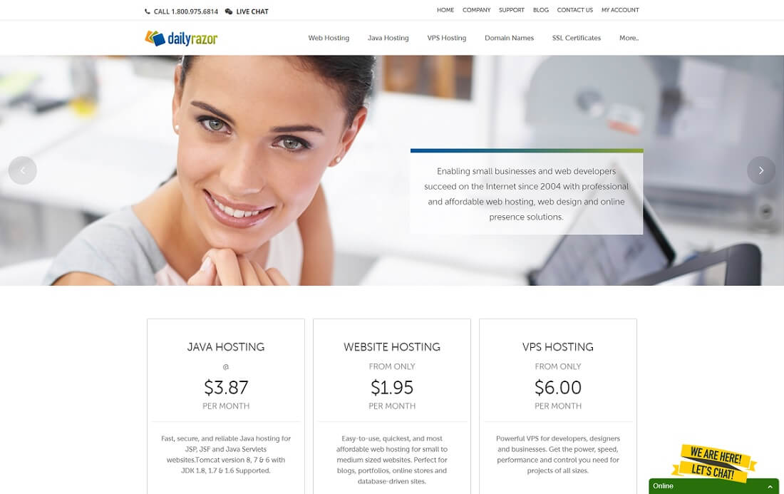 hébergement dailyrazor jsp