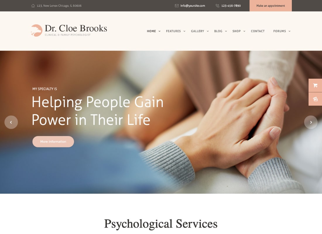 Cloe Brooks | Psychologie, Beratung & Medizin WordPress Theme + RTL