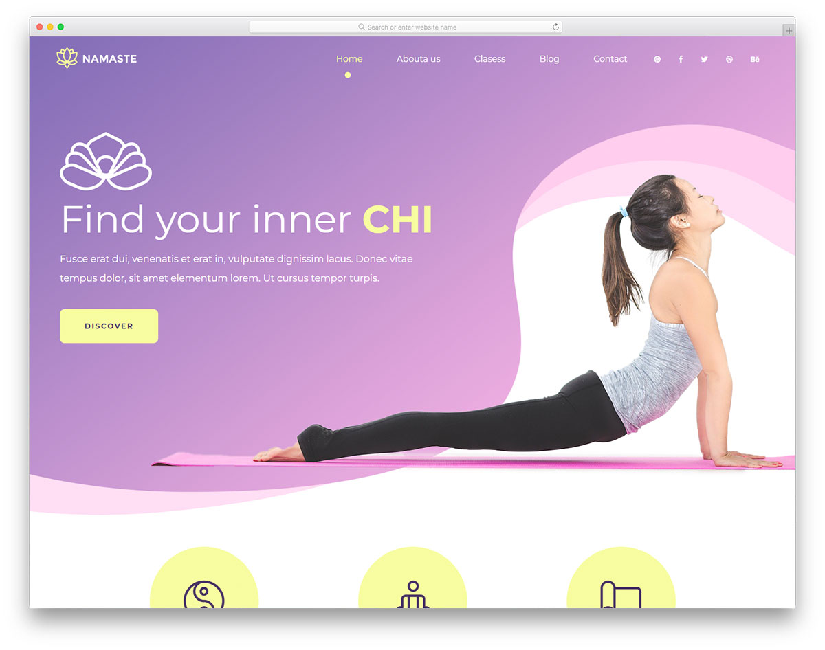 modèle gratuit de namaste