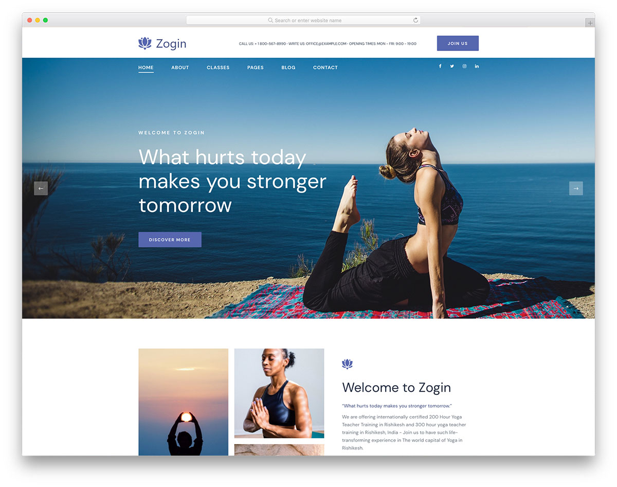 Modèle gratuit de Zogin