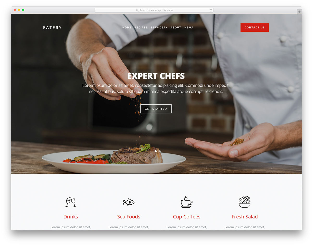 eatery free template