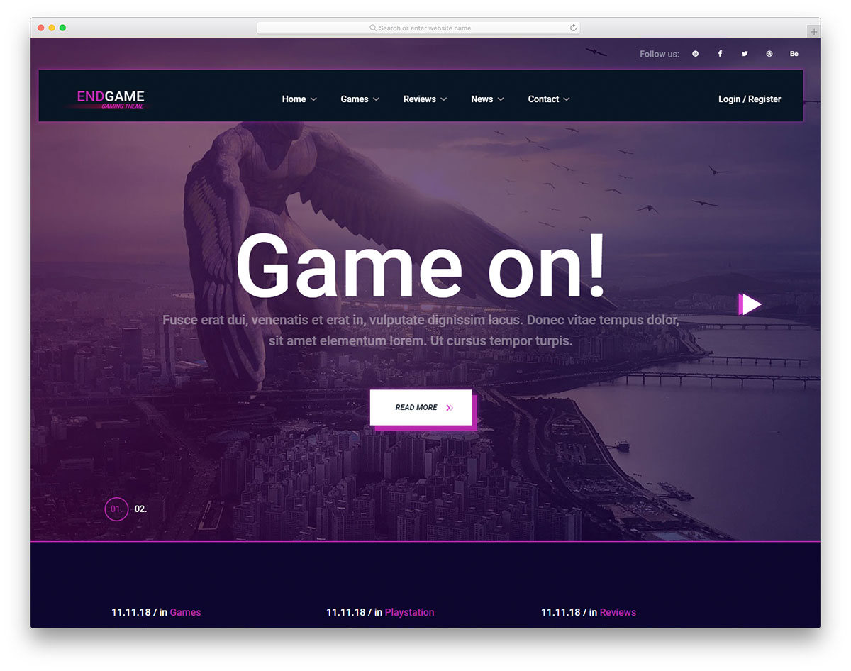 modèle gratuit de fin de jeu