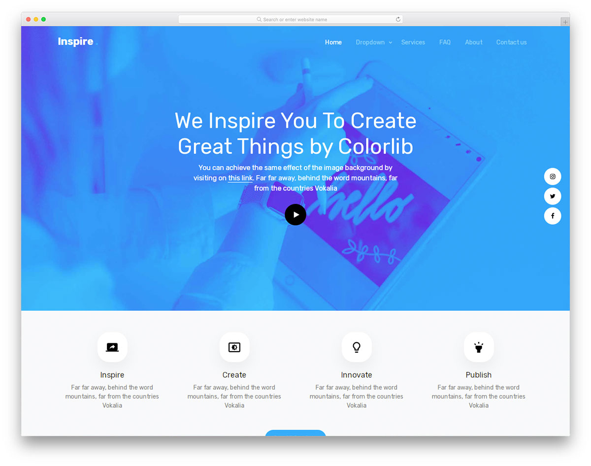 Inspirer un modèle gratuit
