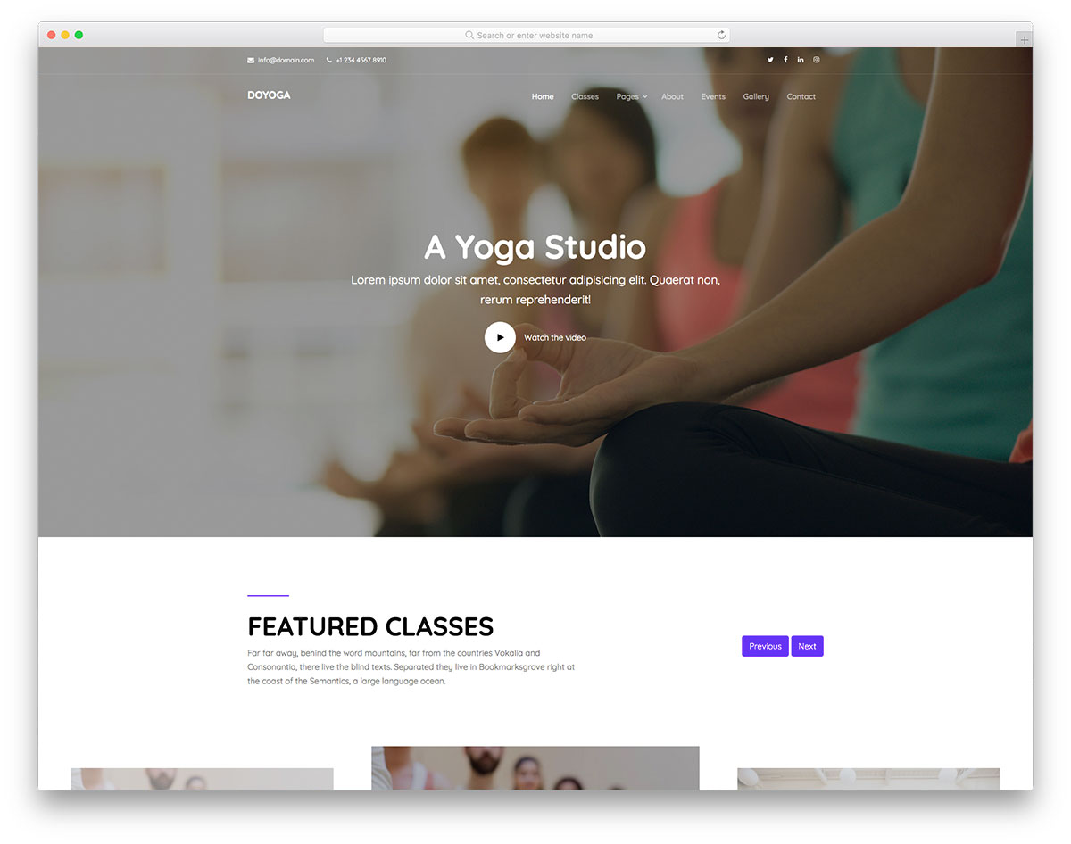 Kostenlose Doyoga-Vorlage