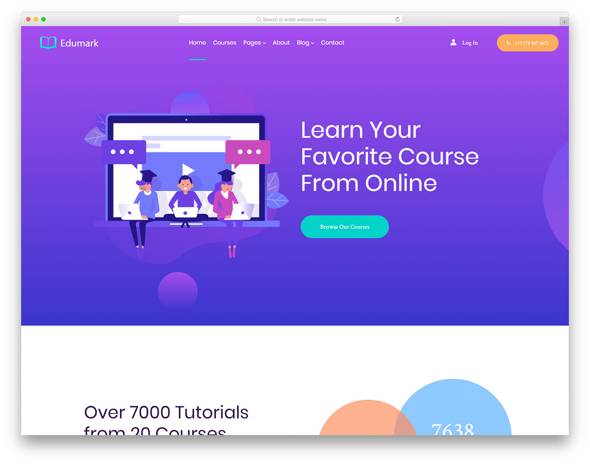 Modèle gratuit Edumark