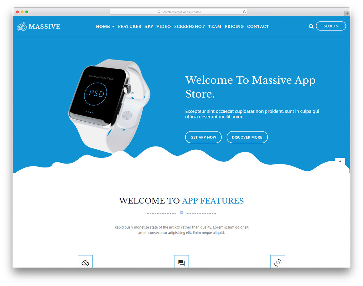 Modèle gratuit massif