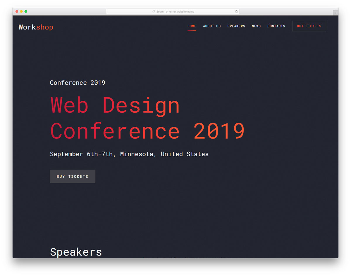 workshop free template