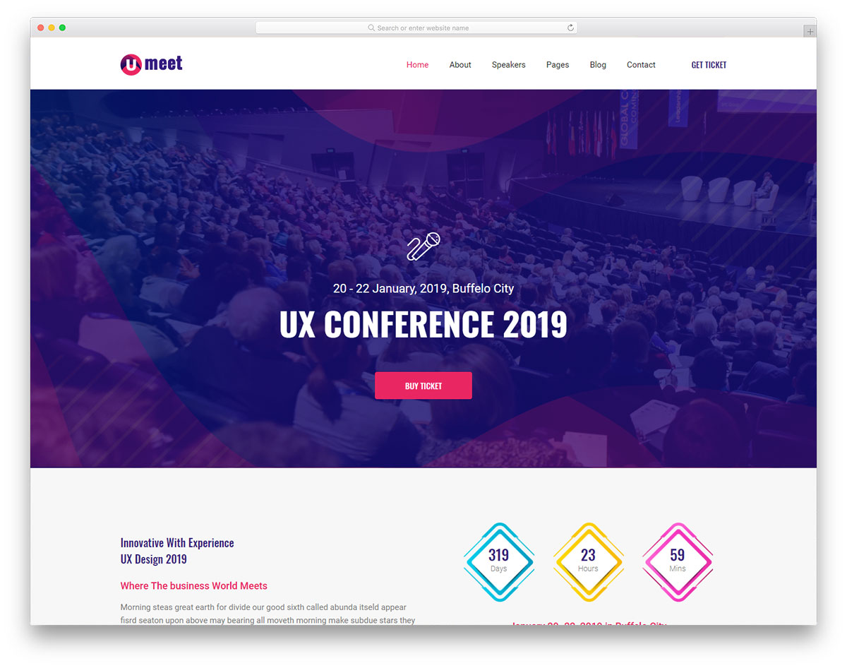 umeet free template