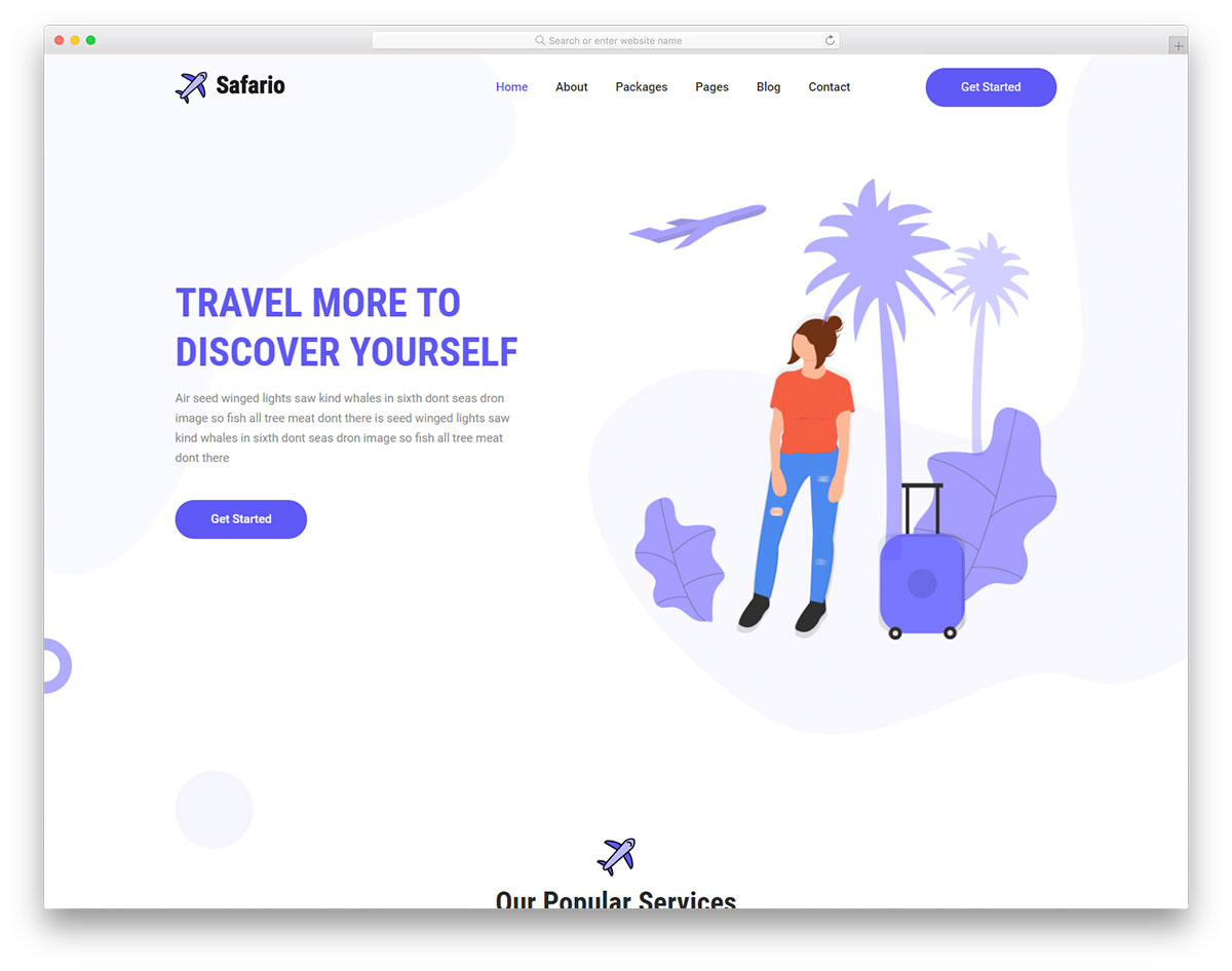modèle gratuit de safari