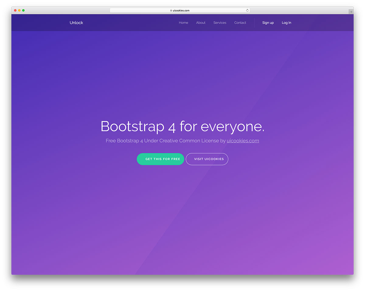 modèle de bootstrap 4