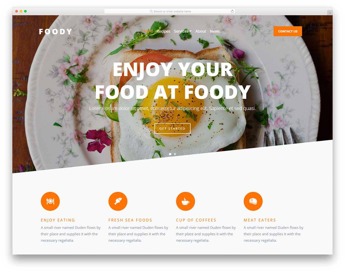 Modèle gratuit gastronomique