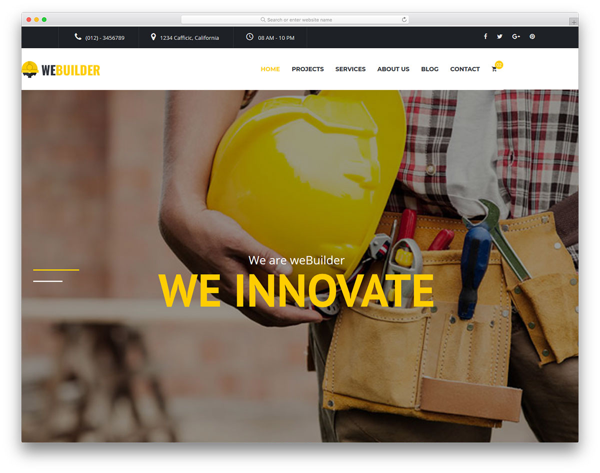 modèle gratuit de webuilder