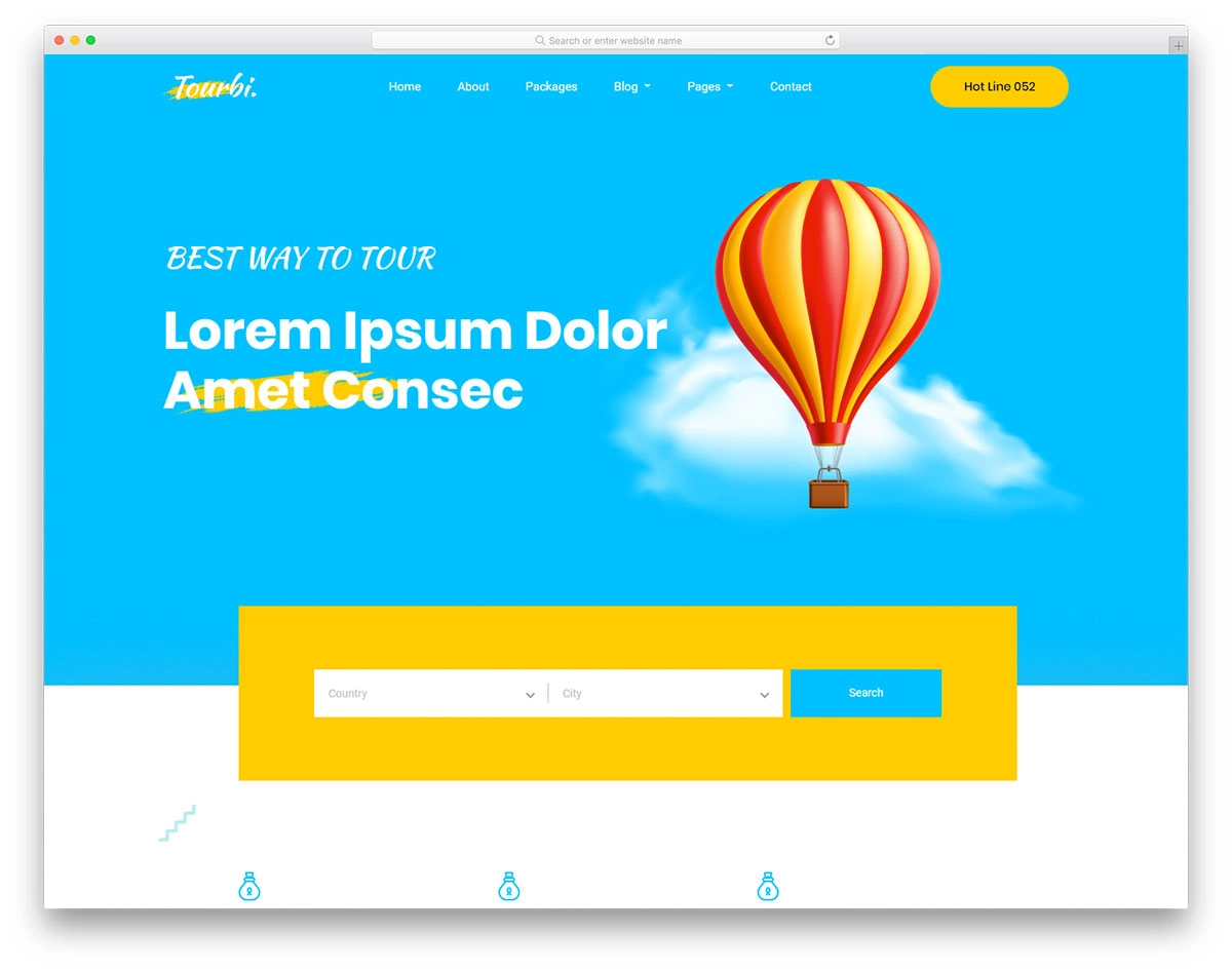 Modèle gratuit de Tourbi