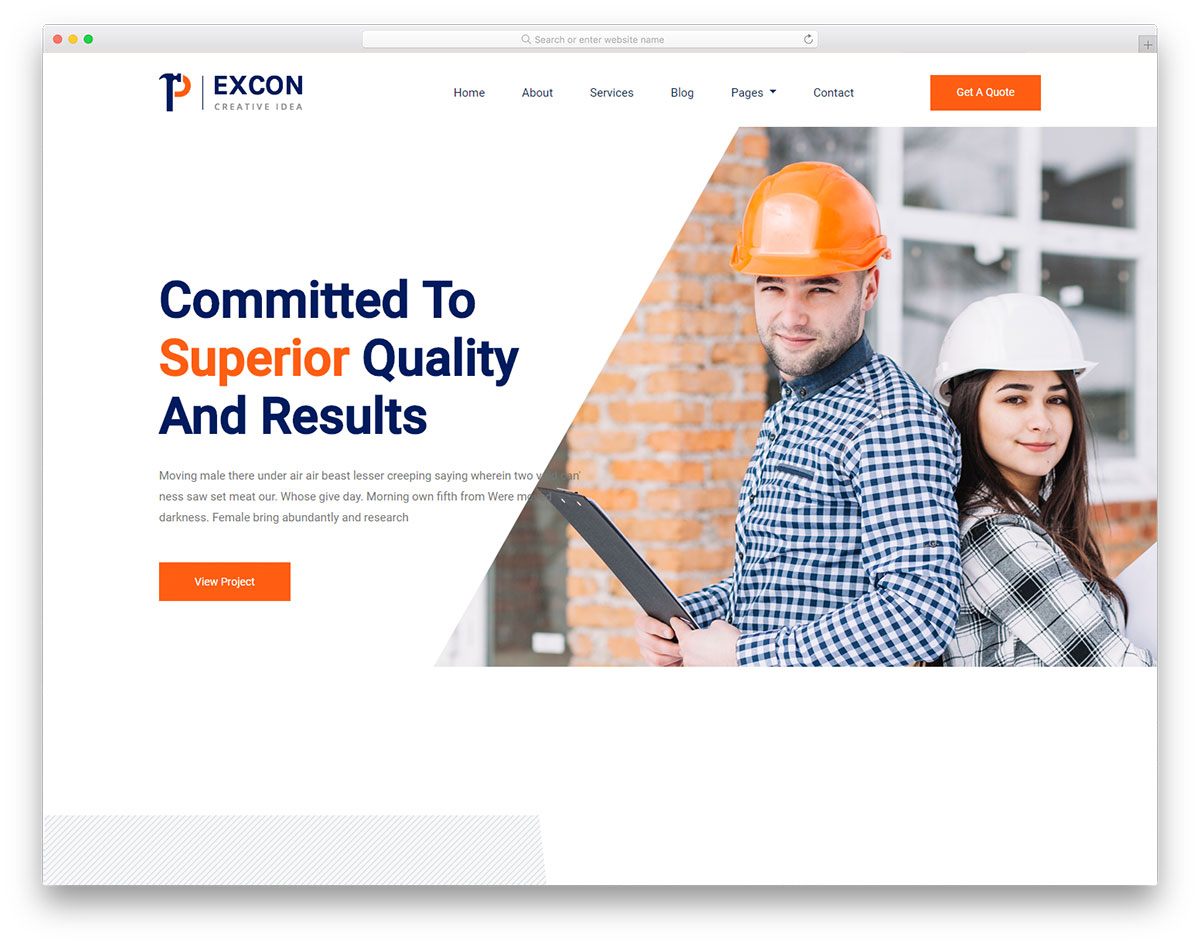 Modèle gratuit de Pexcon