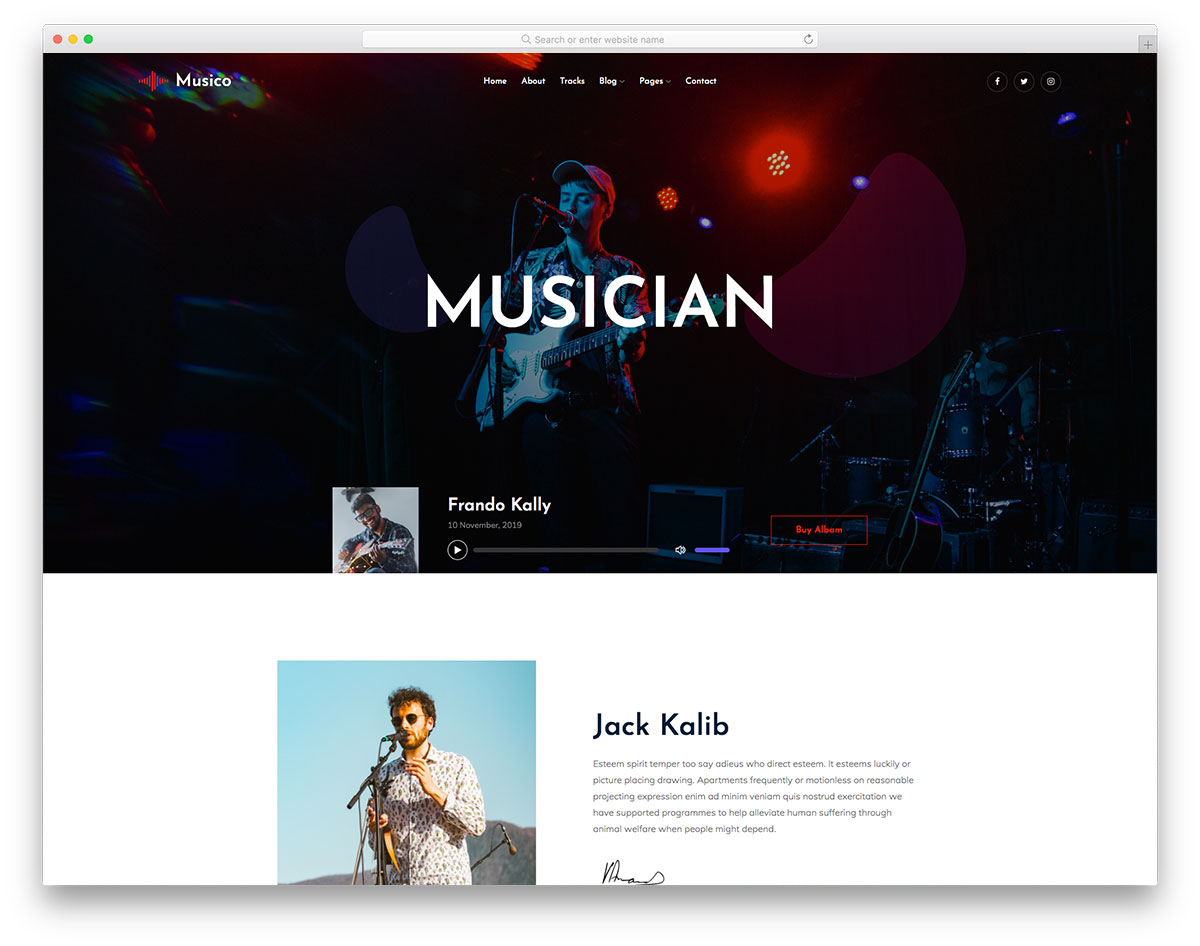 Modèle gratuit de musique