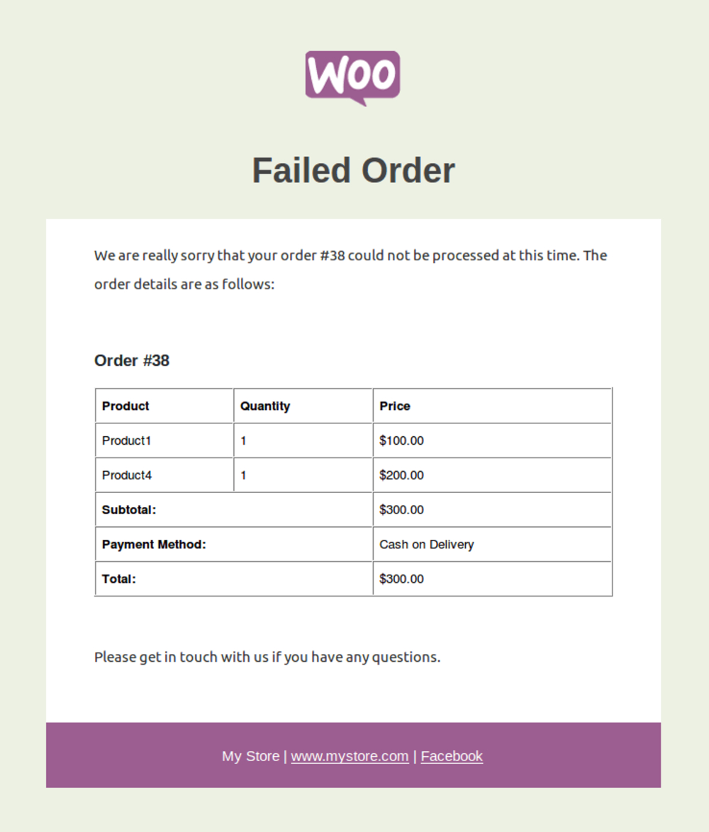 Personnalisateur d'e-mail fonctionnel WooCommerce