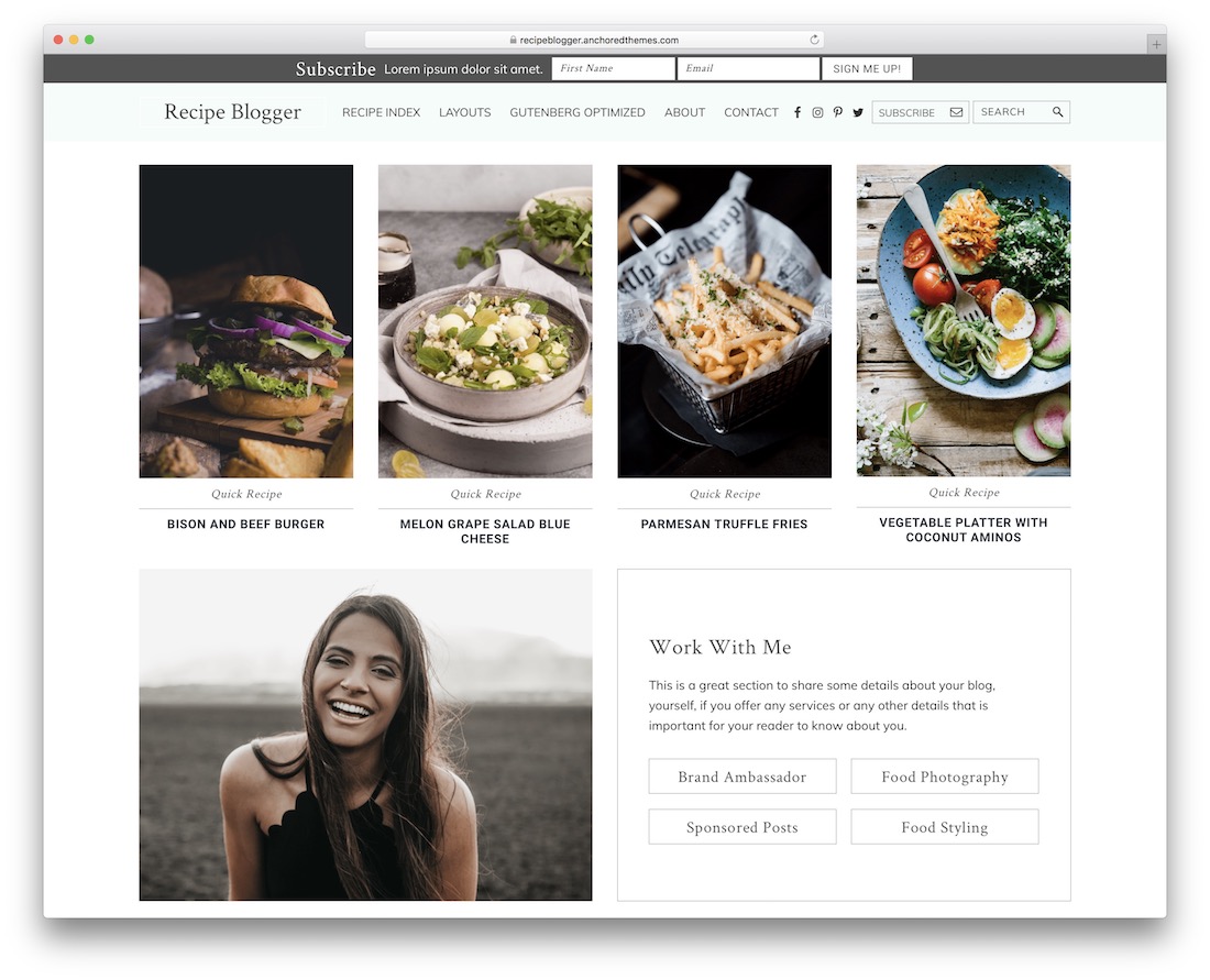 Rezept Blogger Genesis Child Theme