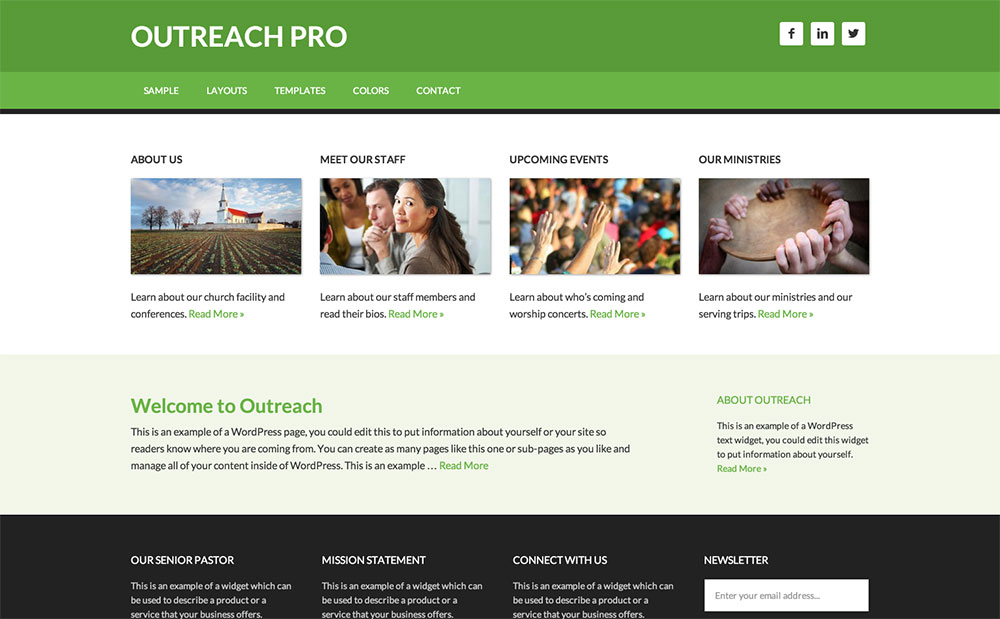 Thema der Outreach-Genesis-Kirche