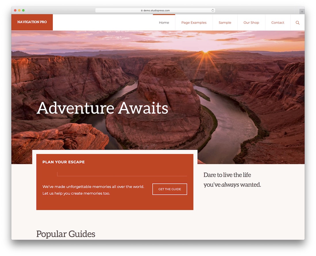 Navigation Genesis Child Theme