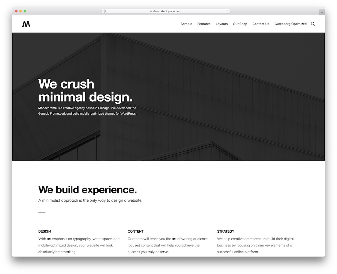 monochromes Genesis-Kind-Thema