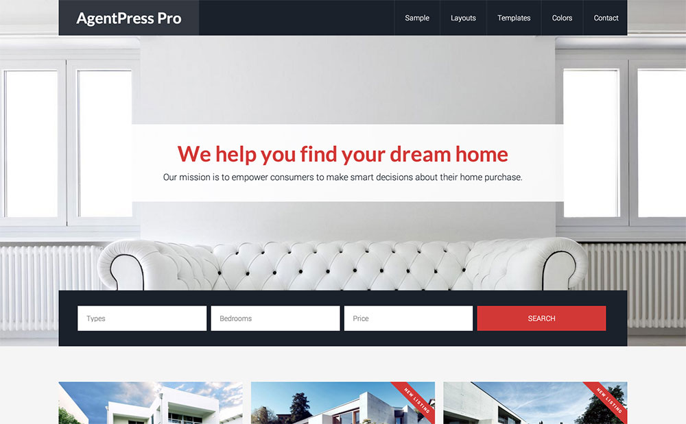 AgentPress Immobilienthema