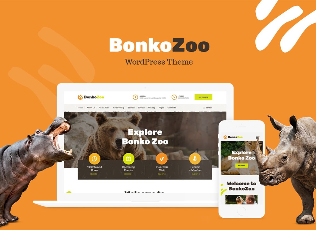 Bonko | Motyw WordPress Safari i zoo