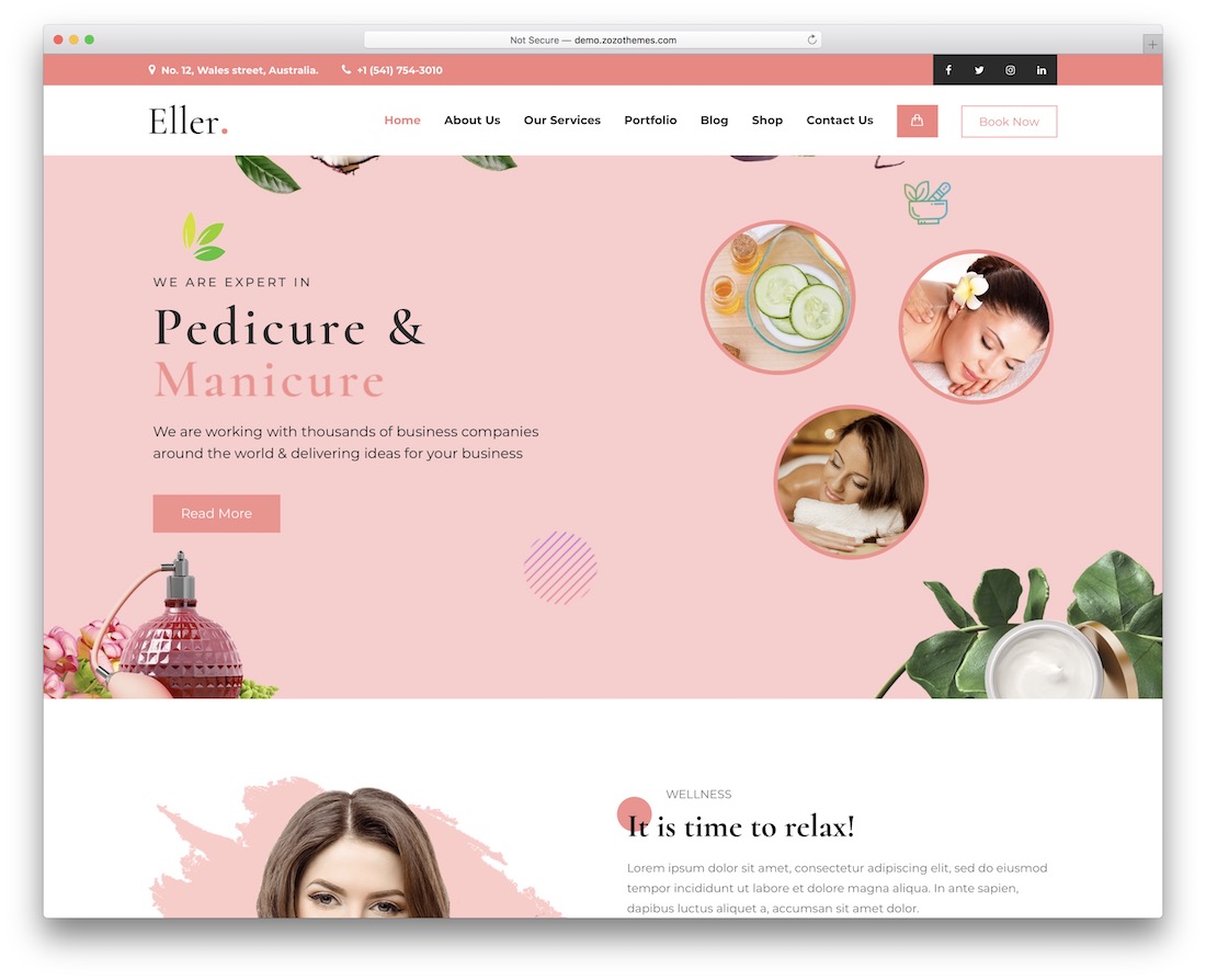 Eller masaj wordpress teması.