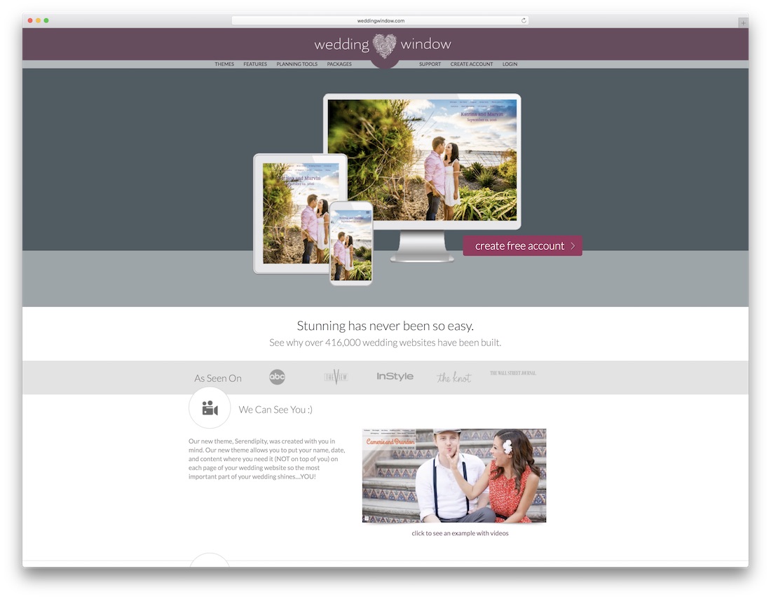 constructeur de site Web de mariage weddingwindow