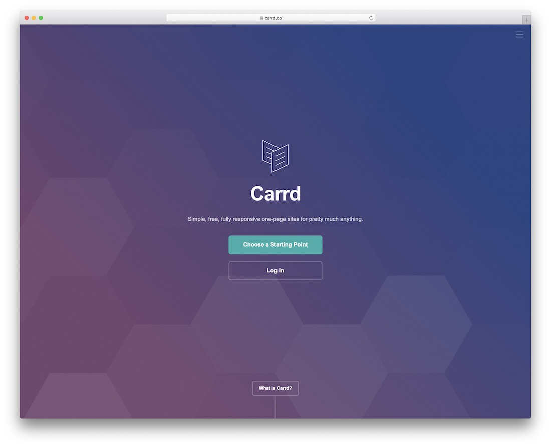 Kartenfreier responsiver Website-Builder