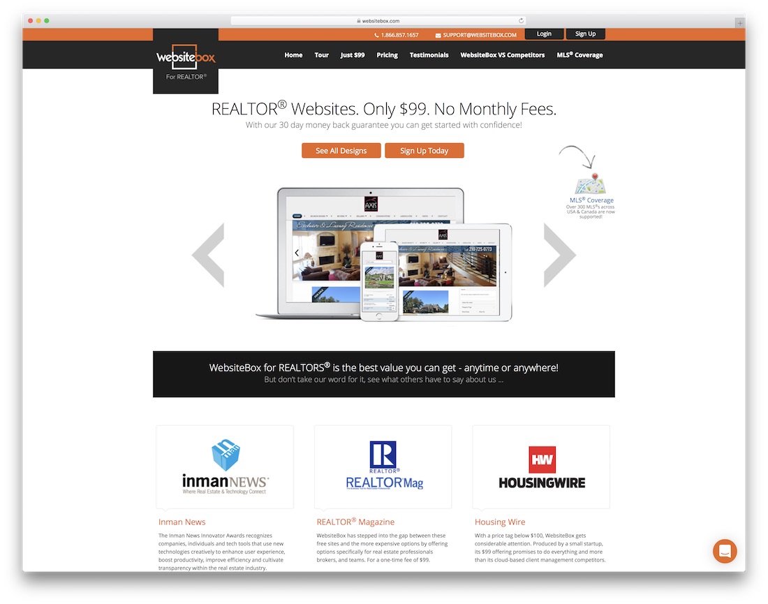 websitebox immobilienmakler website builder