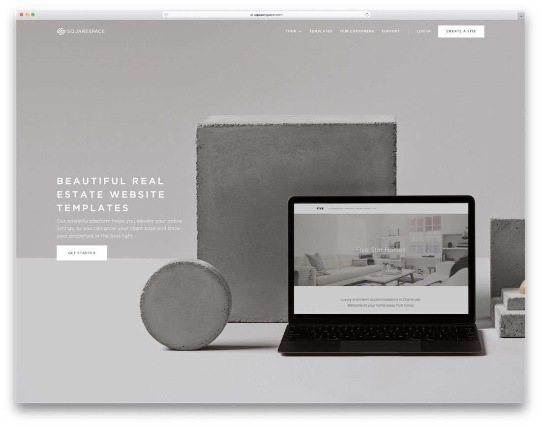 Squarespace Immobilienmakler Website-Builder