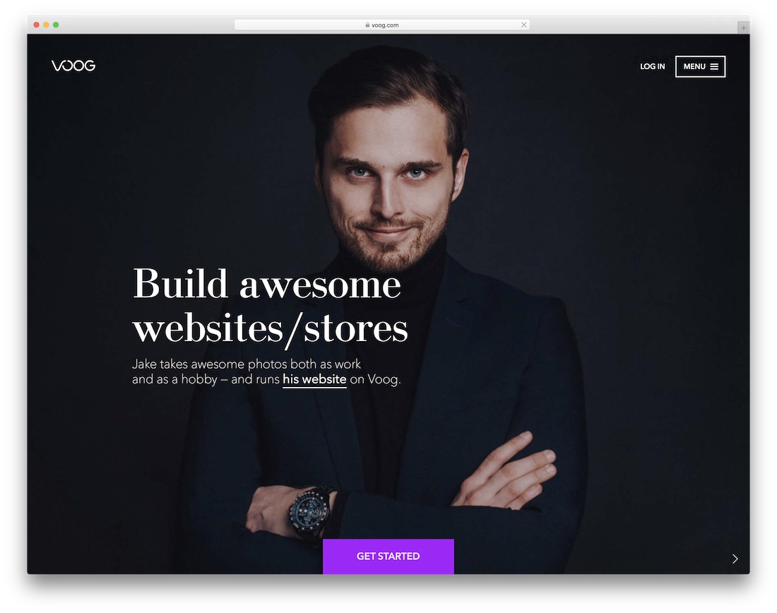 constructeur de site Web voog pour les blogs