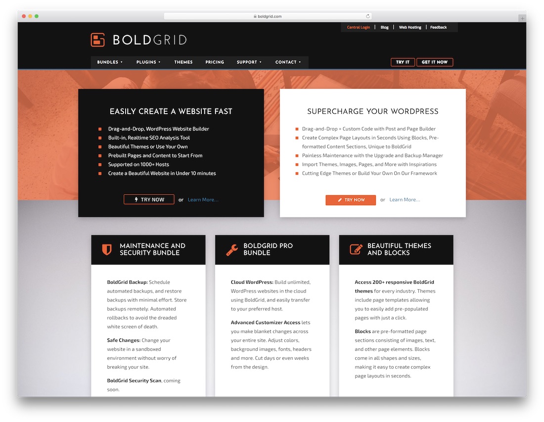 boldgrid beste Website-Builder für kleine Unternehmen
