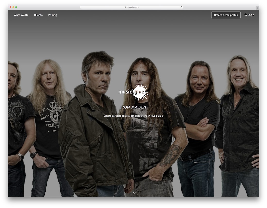 Kreator stron internetowych z klejem muzycznym