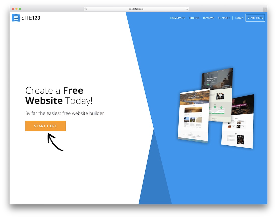 site123 constructor de site-uri web pentru compania de construcții