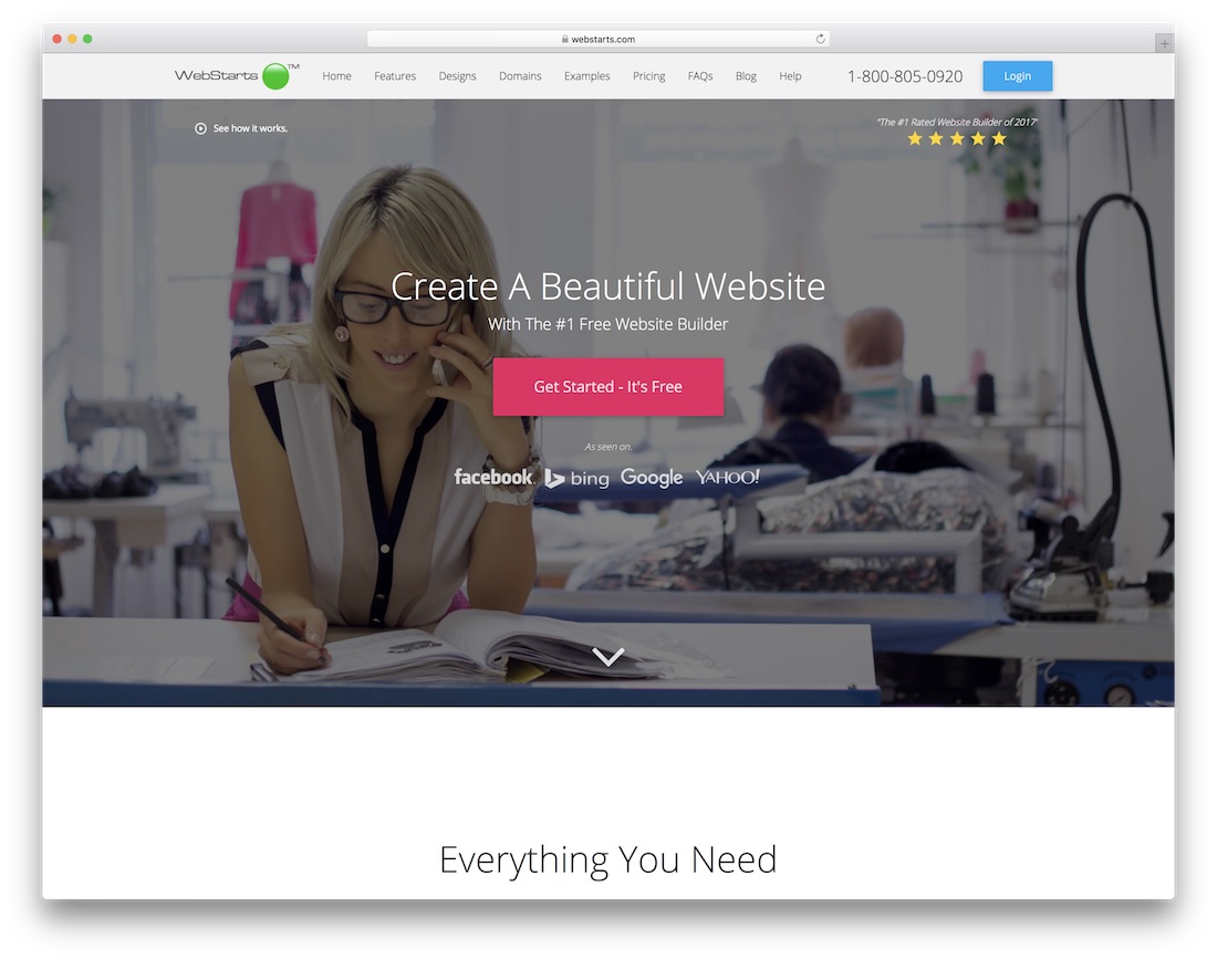 webstarts constructor de site-uri web pentru compania de construcții