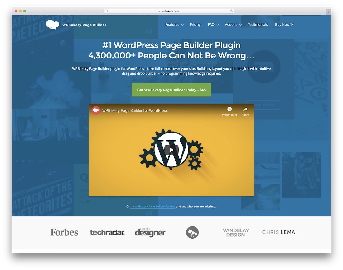 constructor de site-uri web wpbakery pentru compania de construcții