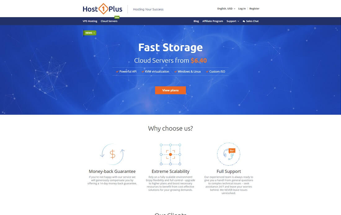 Host1plus hébergement Java