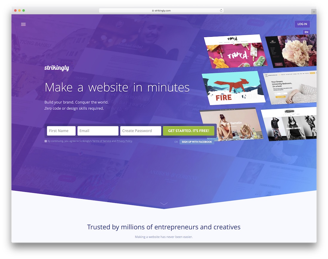 constructeur de site Web d'école et d'enseignant de manière frappante