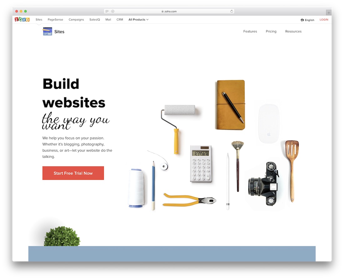 constructeur de sites Web d'écoles et d'enseignants zoho