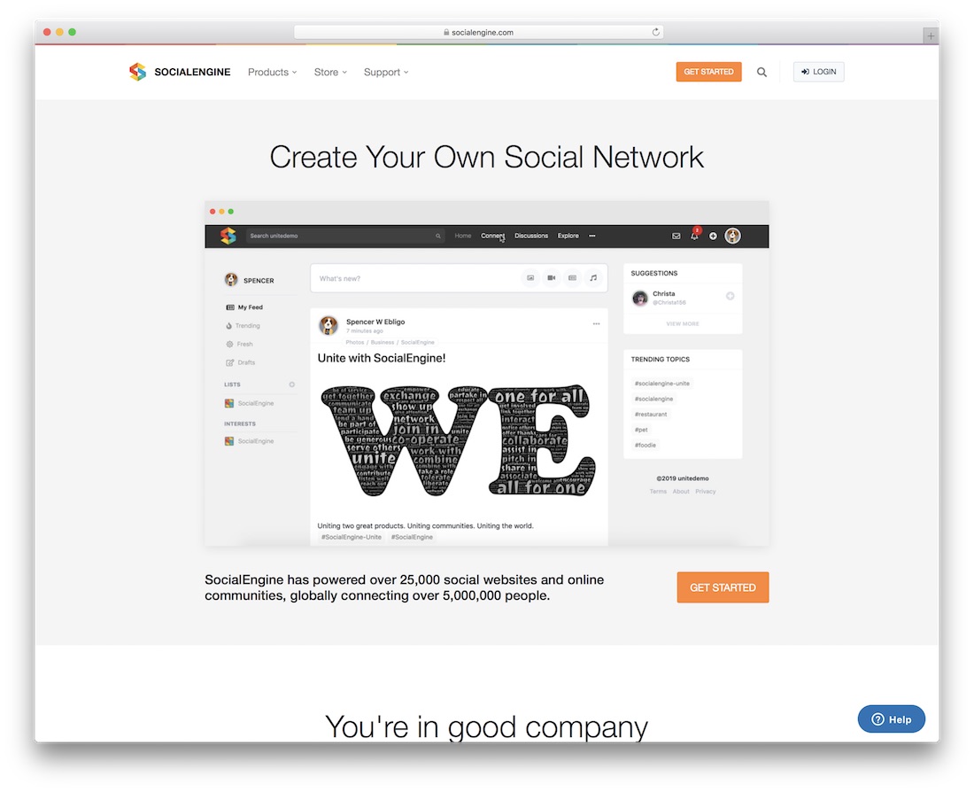Socialengine 커뮤니티 웹사이트 빌더