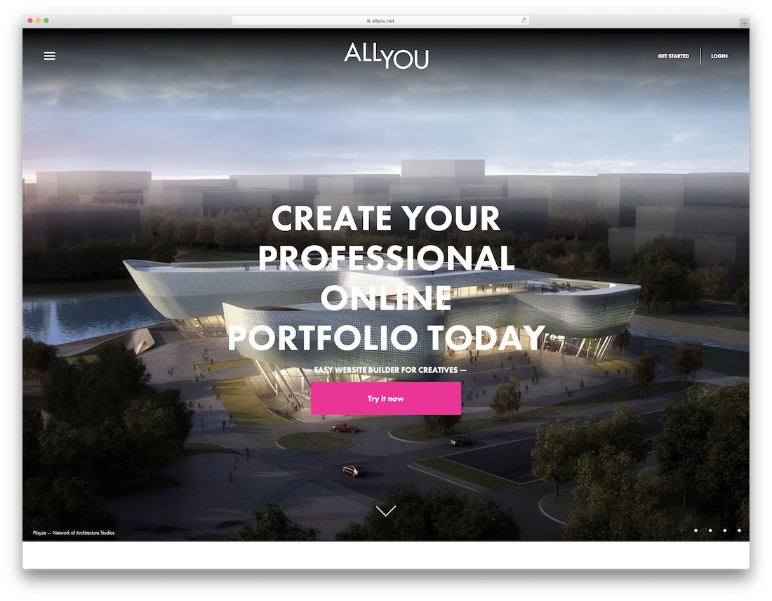 allyou 최고의 포트폴리오 웹 사이트 빌더