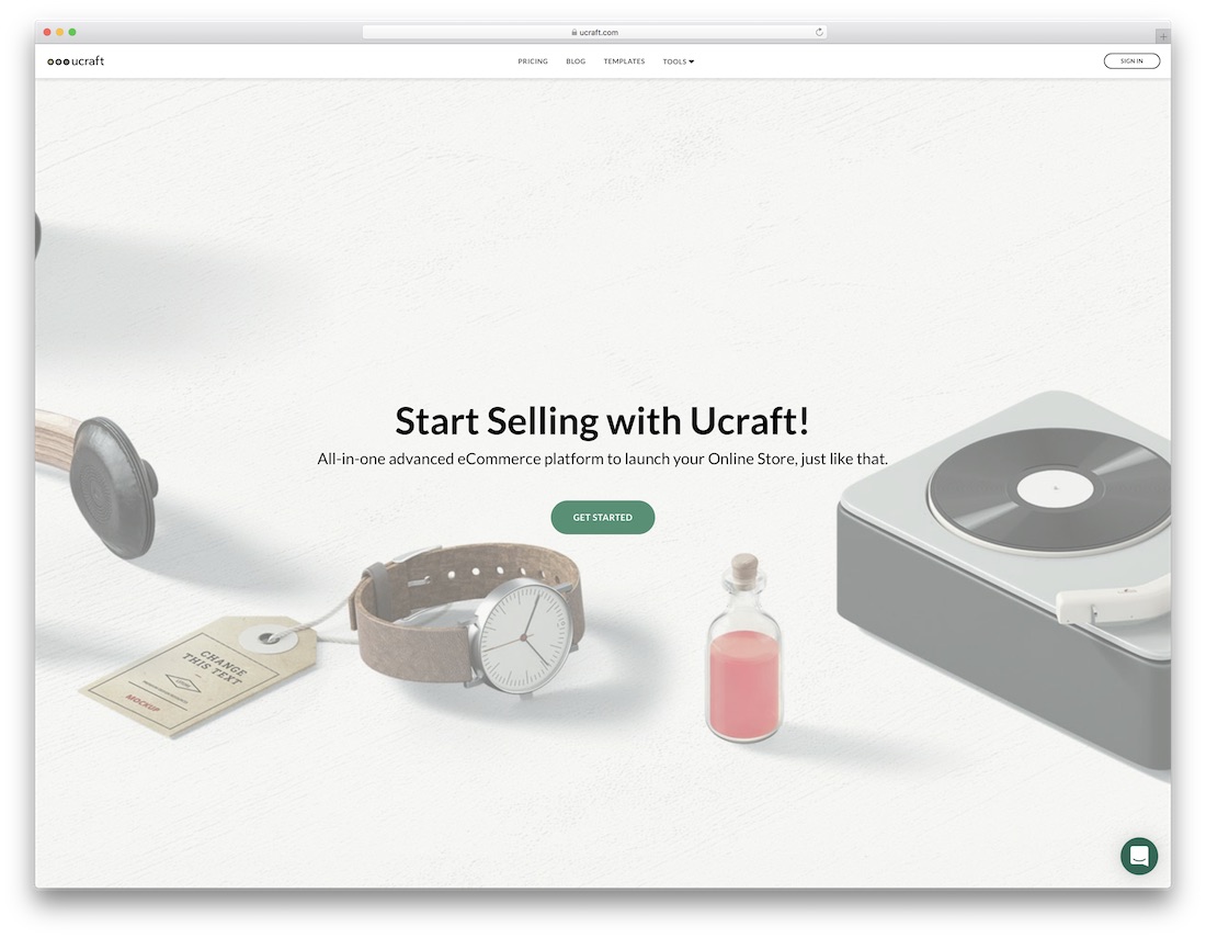 ucraft 최고의 전자 상거래 웹 사이트 빌더