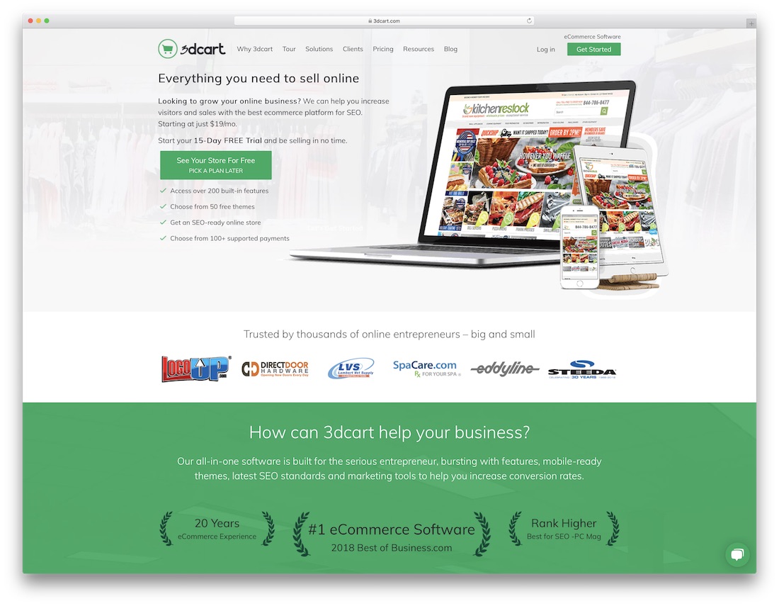 3dcart 최고의 전자 상거래 웹 사이트 빌더