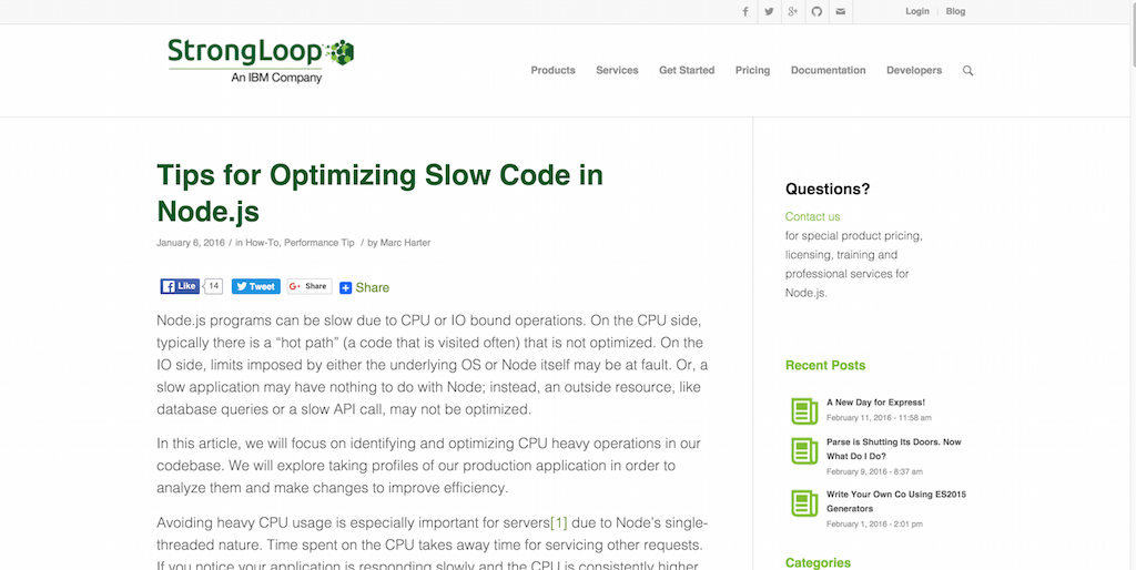 Wskazówki dotyczące optymalizacji wolnego kodu w Node.js