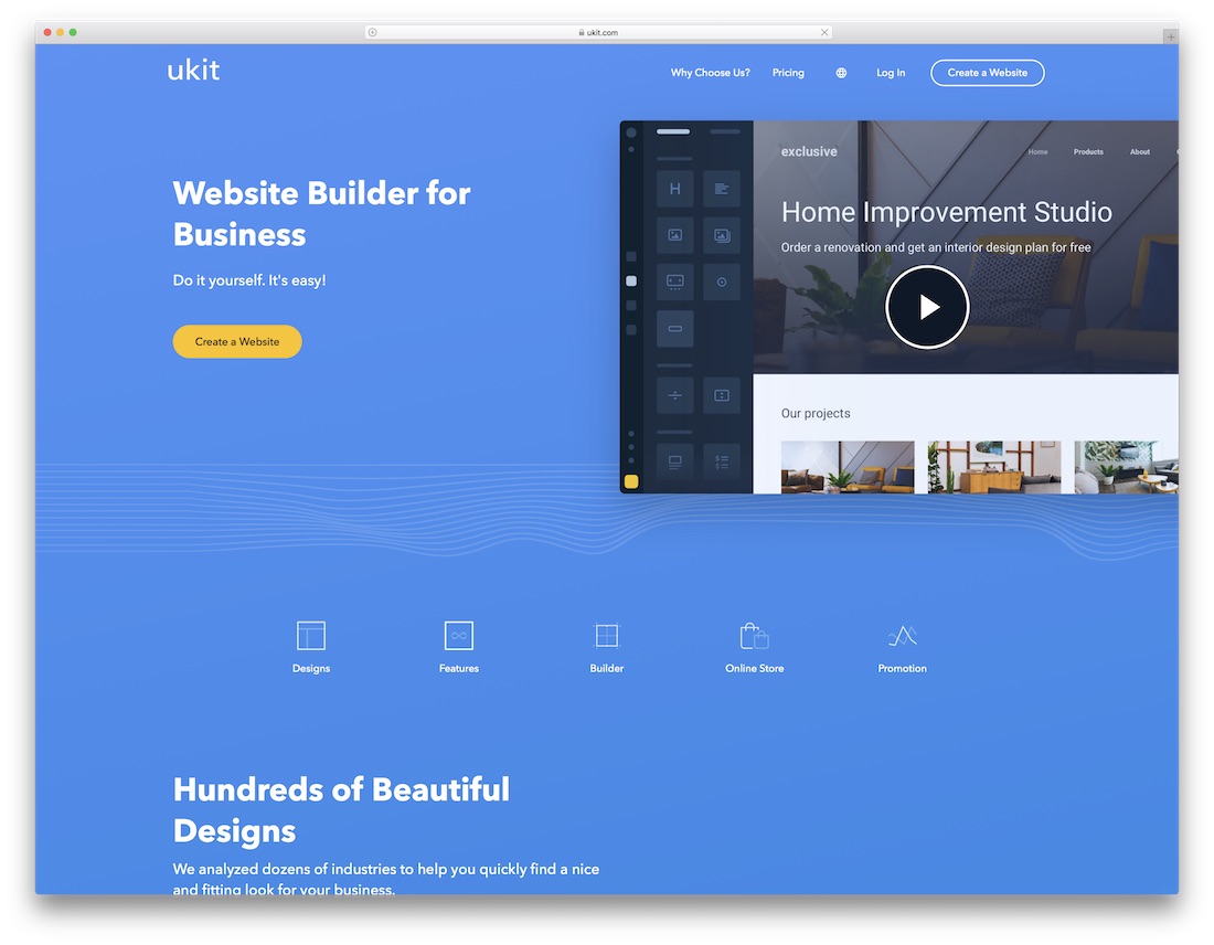 ukitdiyウェブサイトビルダー