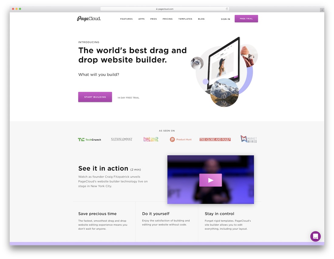 SEO용 pagecloud 웹사이트 빌더