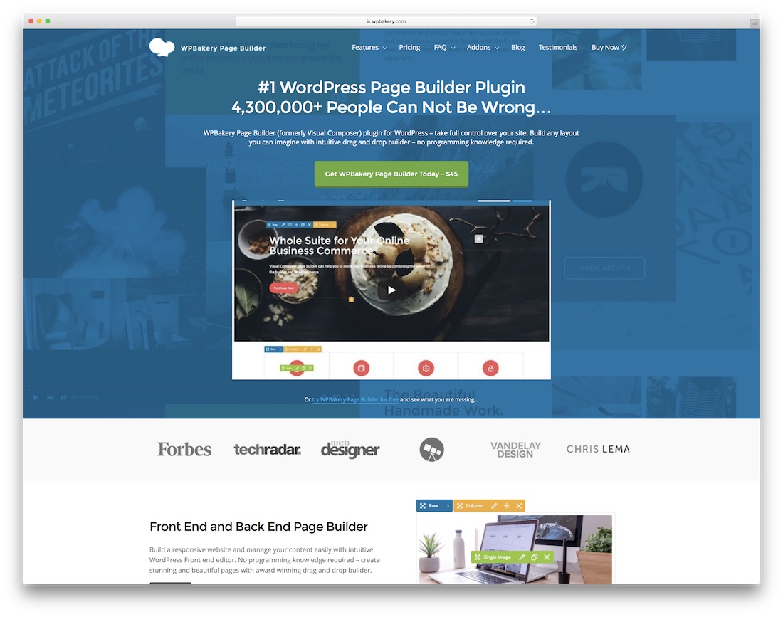 constructeur de boutique en ligne wpbakery